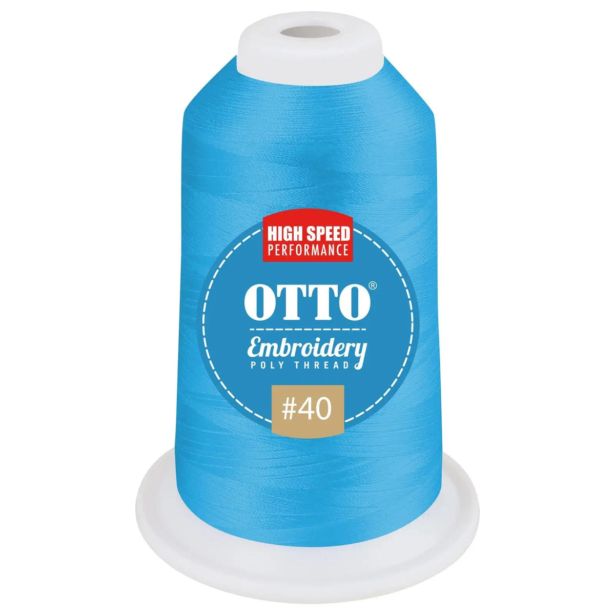 Otto 157-108 Embroidery Poly Thread #40 1,100 Yd. Cone - 3299 - 7 3/8’’ - 5/8’’