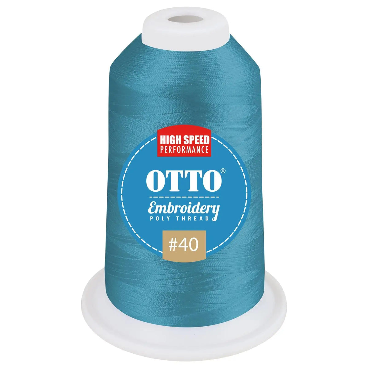 Otto 157-108 Embroidery Poly Thread #40 1,100 Yd. Cone - 3315 - 7 3/8’’ - 5/8’’