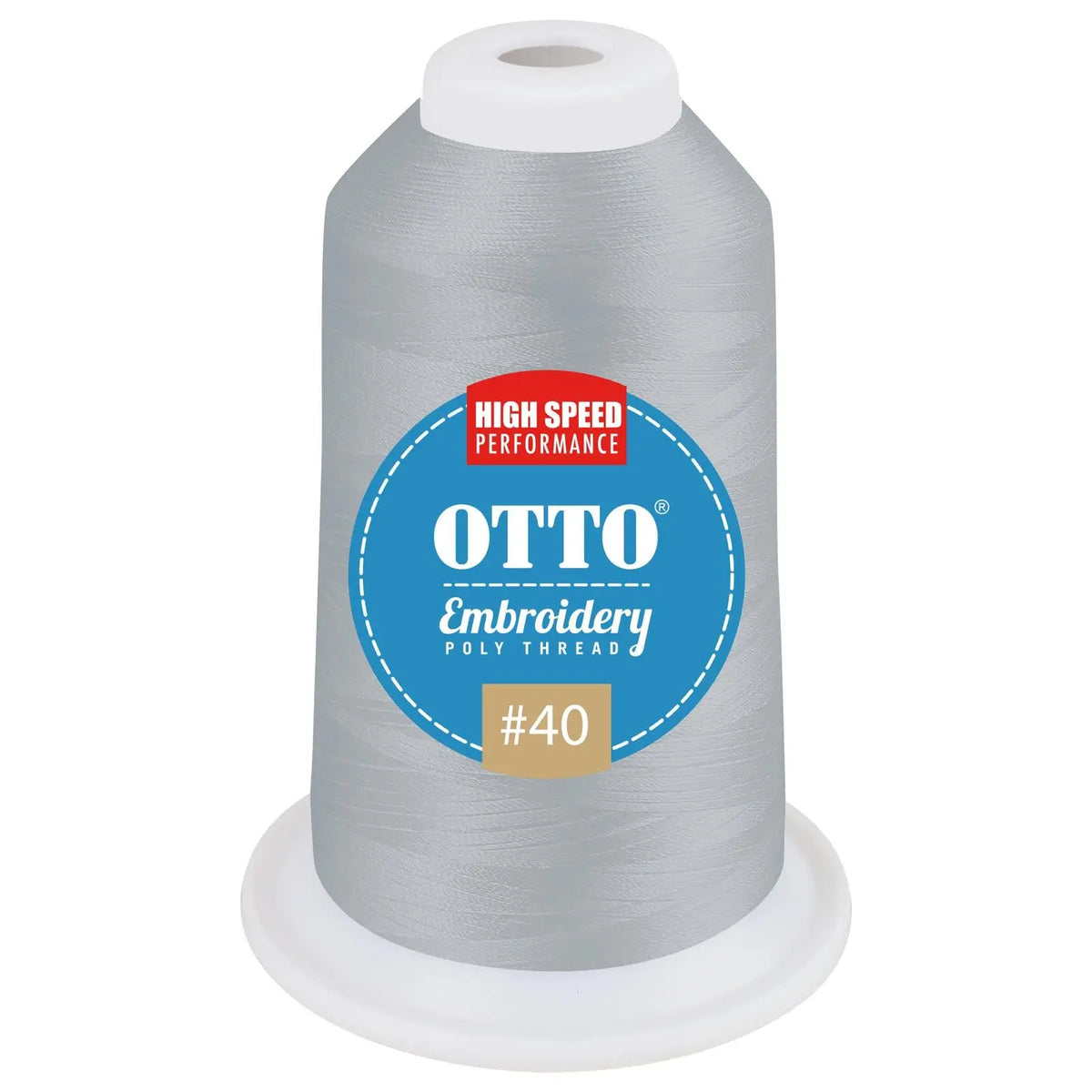 Otto 157-108 Embroidery Poly Thread #40 1,100 Yd. Cone - 3429 - 7 3/8’’ - 5/8’’