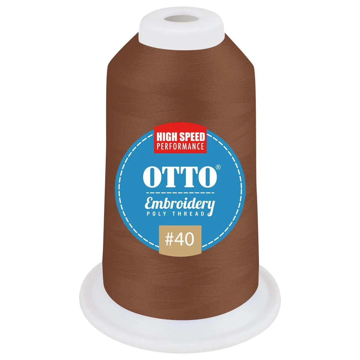 Otto 157-108 Embroidery Poly Thread #40 1,100 Yd. Cone - 3469 - 7 3/8’’ - 5/8’’