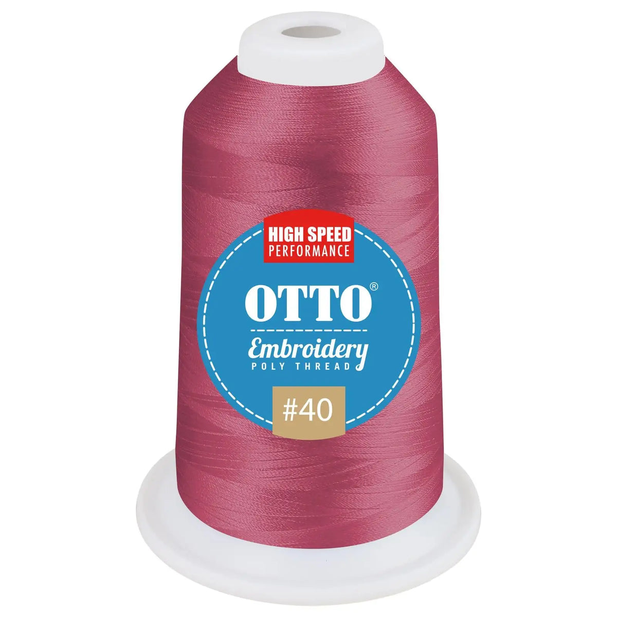 Otto 157-108 Embroidery Poly Thread #40 1,100 Yd. Cone - 3506 - 7 3/8’’ - 5/8’’