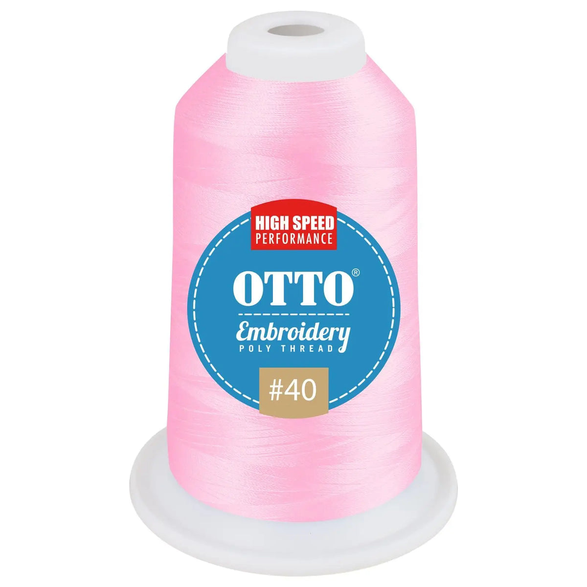 Otto 157-108 Embroidery Poly Thread #40 1,100 Yd. Cone - 3940 - 7 3/8’’ - 5/8’’