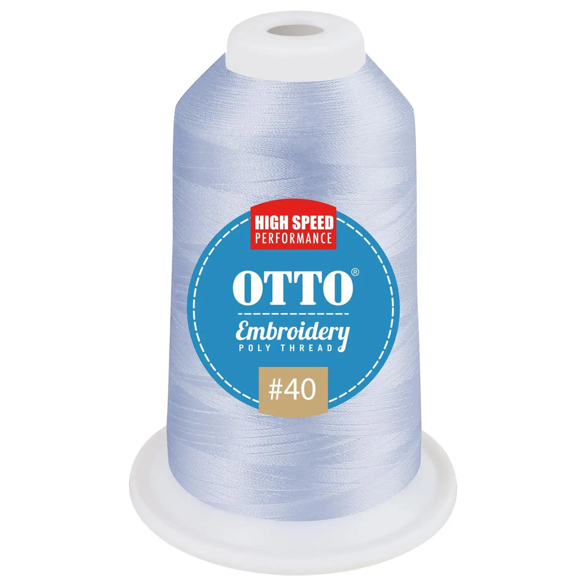 Otto 157-108 Embroidery Poly Thread #40 1,100 Yd. Cone - 42092 - 7 3/8’’ - 5/8’’