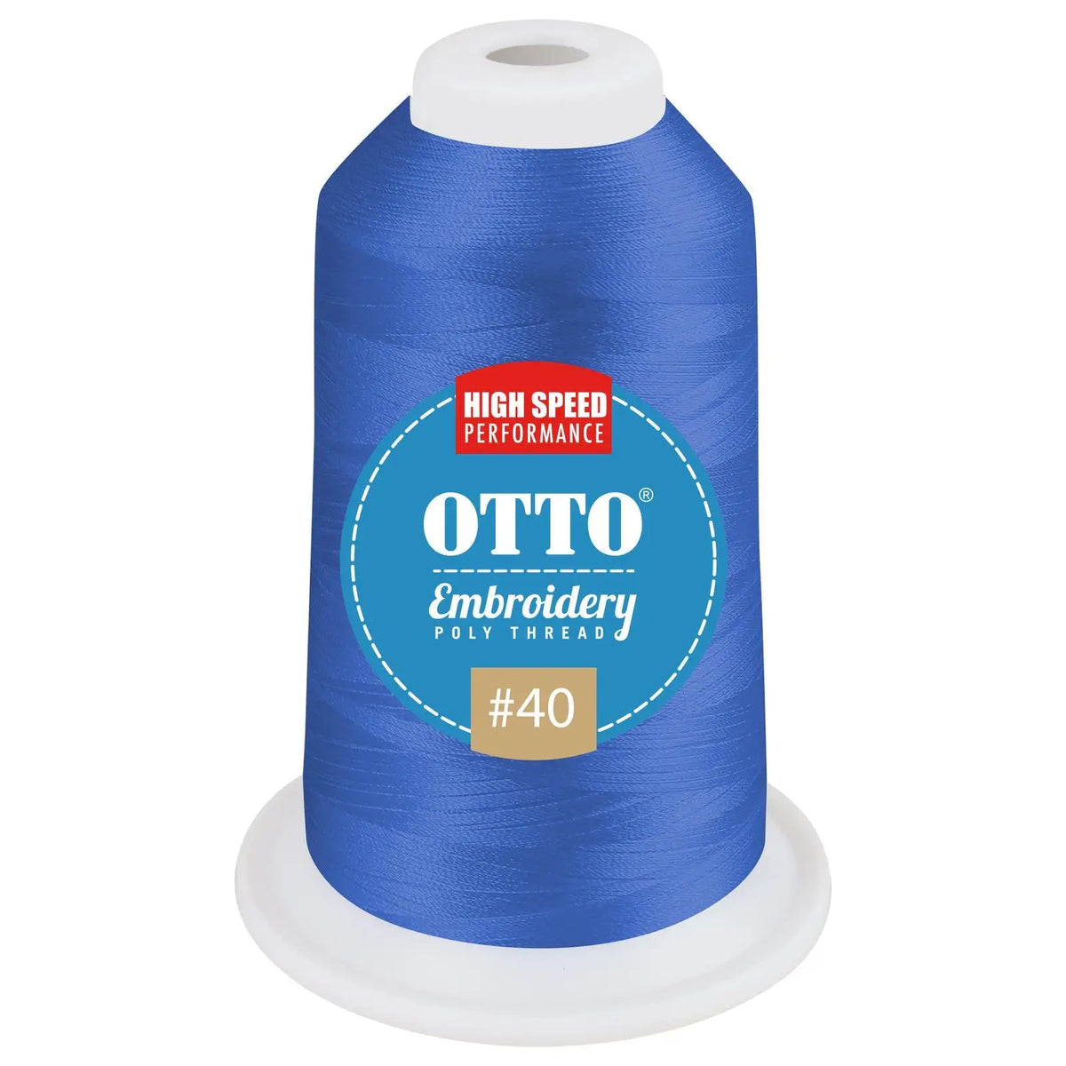 Otto 157-108 Embroidery Poly Thread #40 1,100 Yd. Cone - 42132 - 7 3/8’’ - 5/8’’