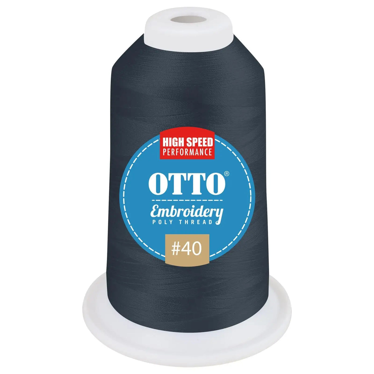 Otto 157-108 Embroidery Poly Thread #40 1,100 Yd. Cone - 42362 - 7 3/8’’ - 5/8’’