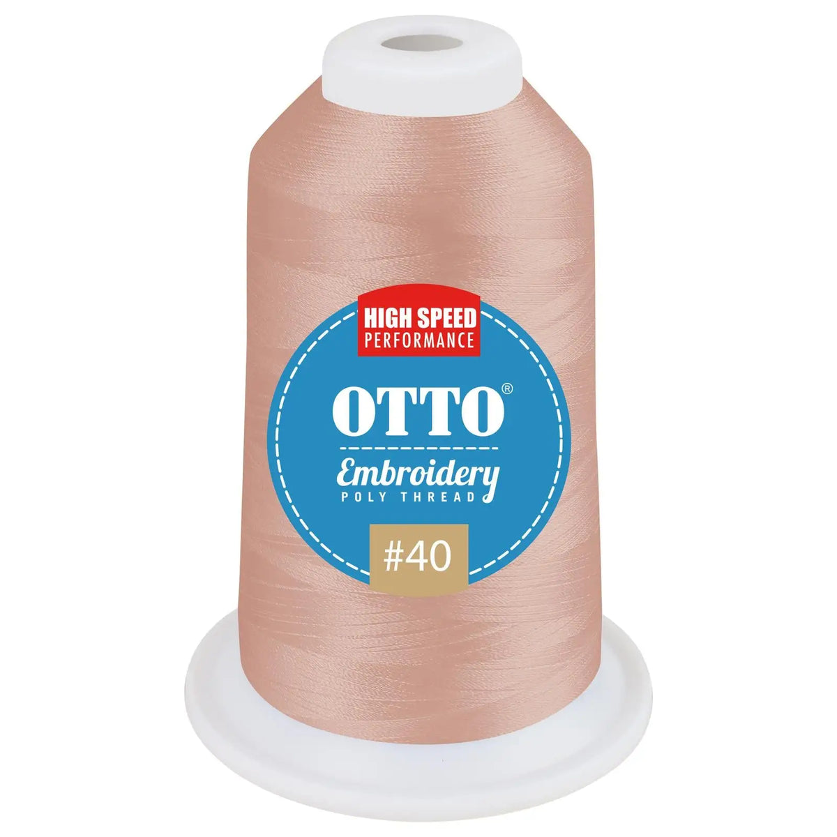 Otto 157-108 Embroidery Poly Thread #40 1,100 Yd. Cone - 99086 - 7 3/8’’ - 5/8’’