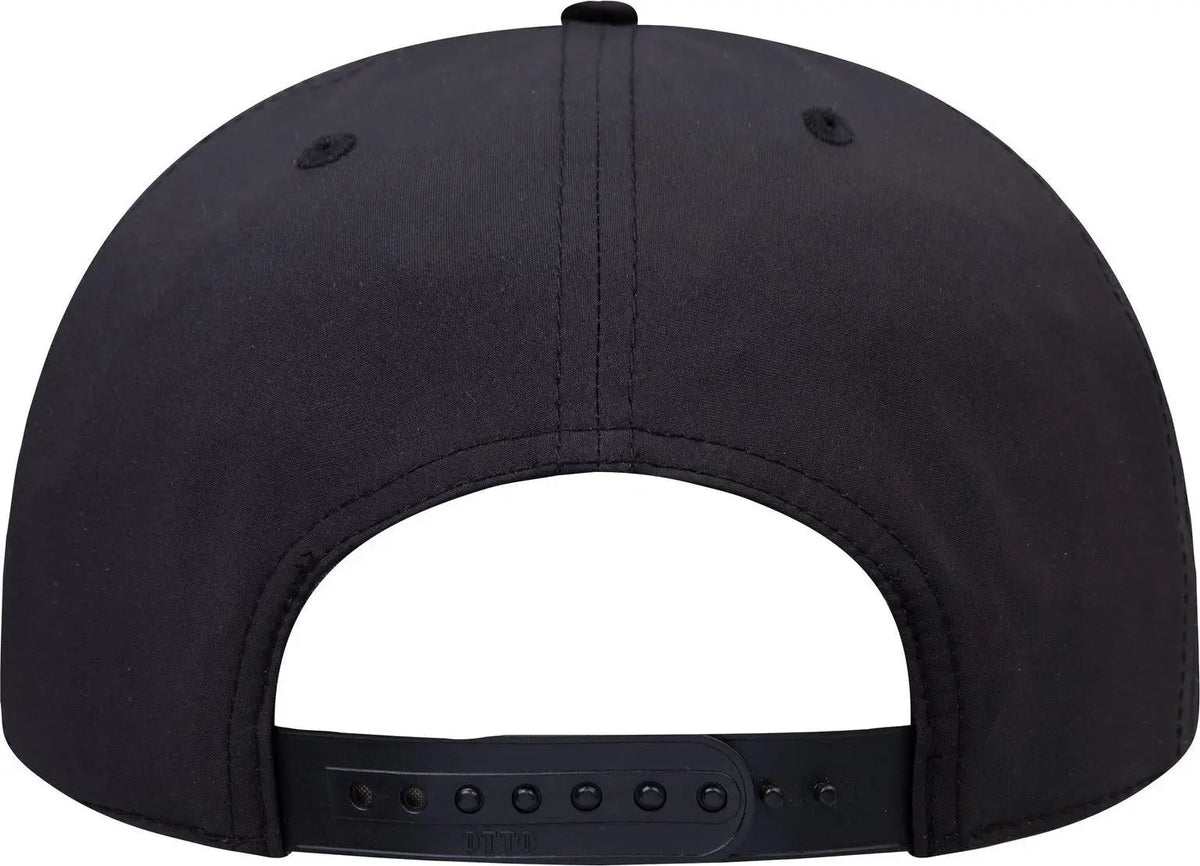 Otto 158-1176 ?Otto Snap’ 5 Panel Pro Style Snapback Cap - Black - 6 1/2’’ - 7 5/8’’