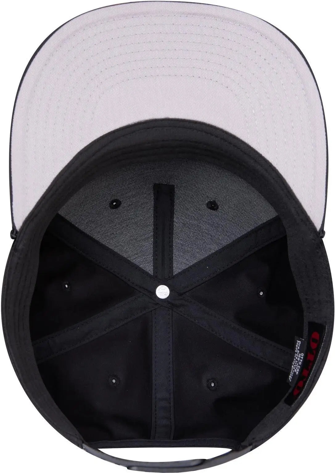 Otto 158-1176 ?Otto Snap’ 5 Panel Pro Style Snapback Cap - Black - 6 1/2’’ - 7 5/8’’
