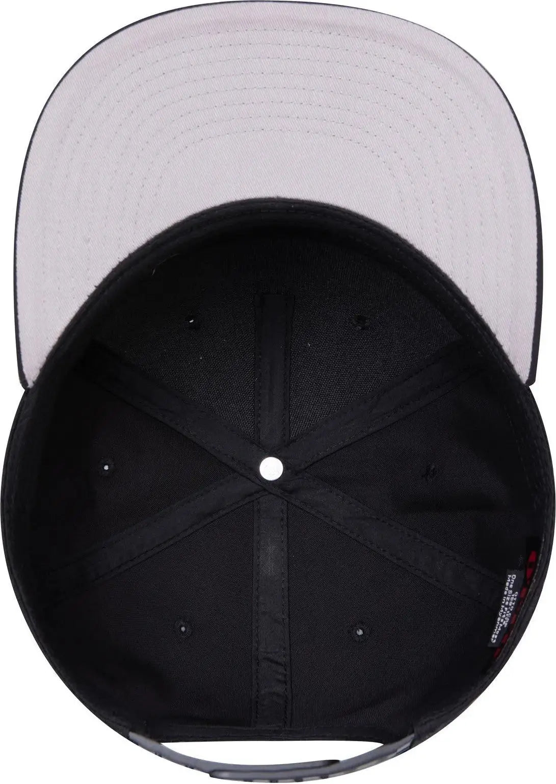 Otto 158-1176 ?Otto Snap’ 5 Panel Pro Style Snapback Cap - Black - 6 1/2’’ - 7 5/8’’