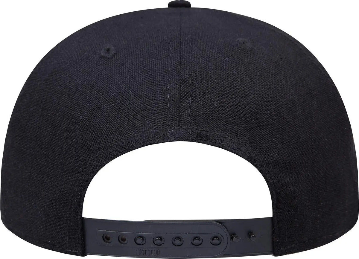 Otto 158-1176 ?Otto Snap’ 5 Panel Pro Style Snapback Cap - Blk/cork/blk - 6 1/2’’ - 7 5/8’’