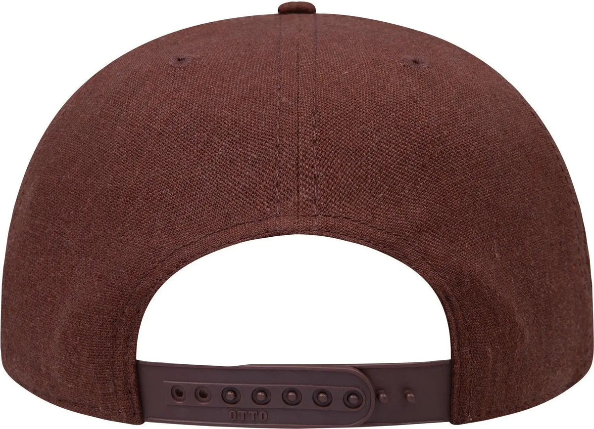 Otto 158-1176 ?Otto Snap’ 5 Panel Pro Style Snapback Cap - Brn/crk/brn - 6 1/2’’ - 7 5/8’’