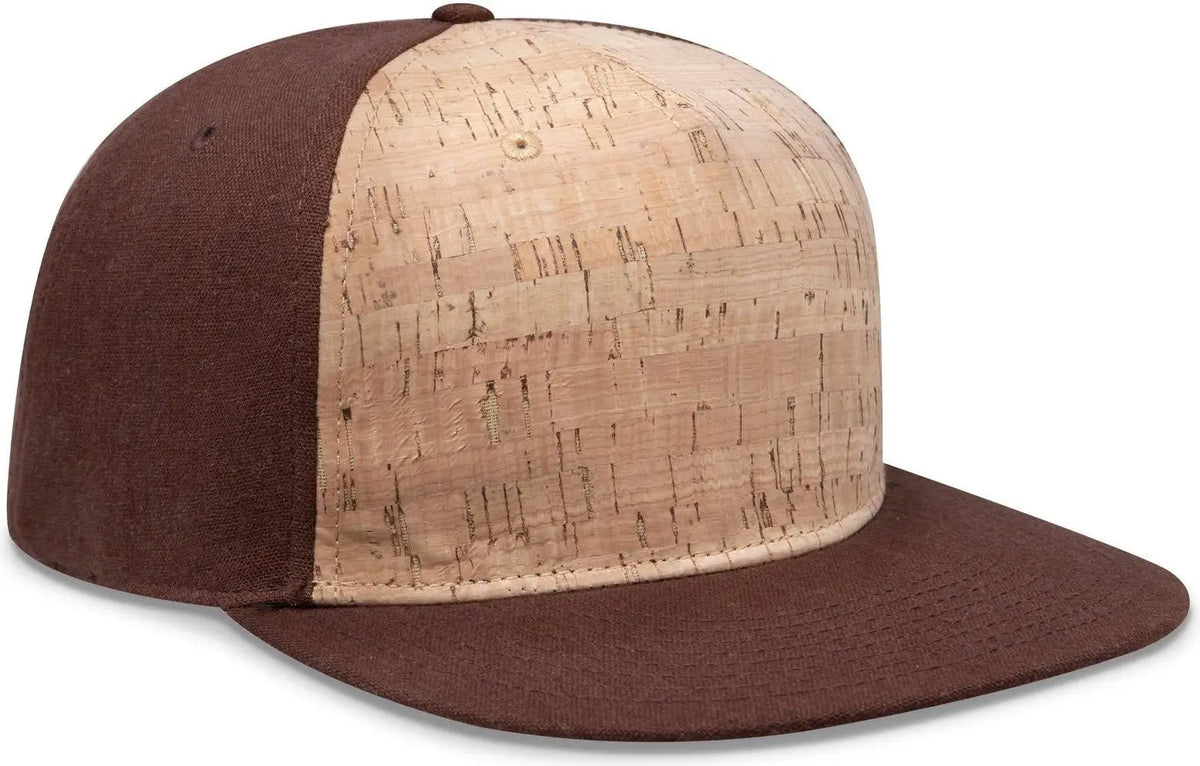 Otto 158-1176 ?Otto Snap’ 5 Panel Pro Style Snapback Cap - Brn/crk/brn - 6 1/2’’ - 7 5/8’’