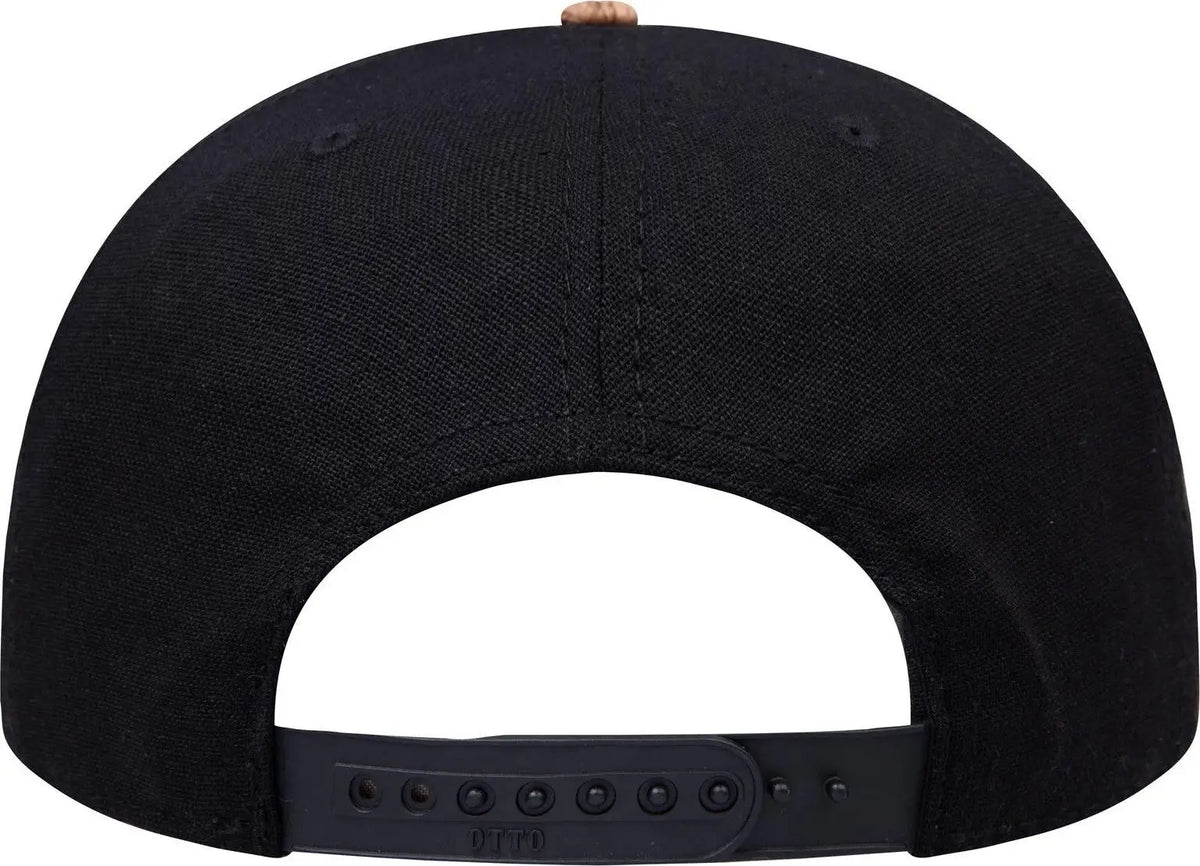 Otto 158-1176 ?Otto Snap’ 5 Panel Pro Style Snapback Cap - Cork/blk - 6 1/2’’ - 7 5/8’’