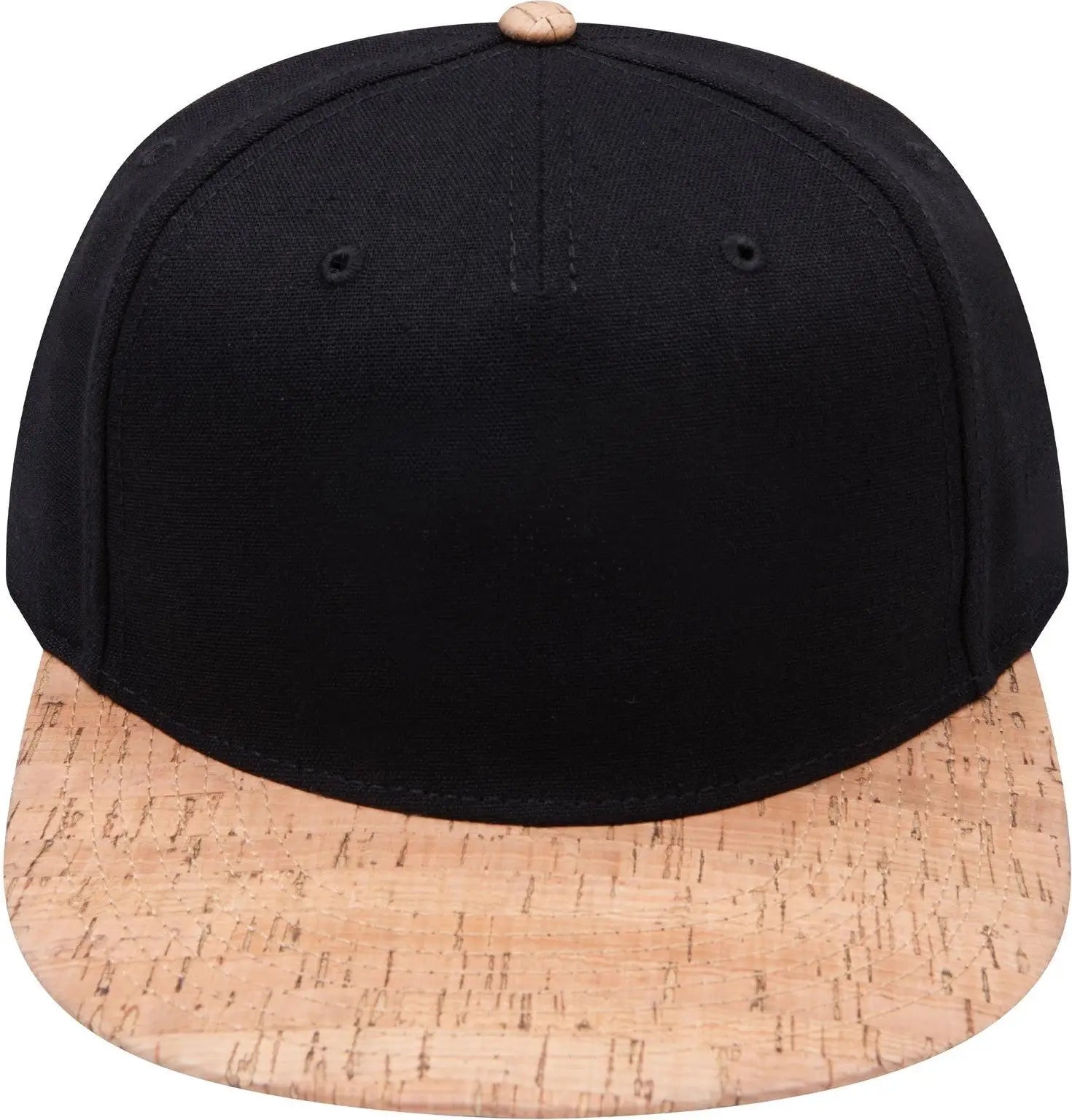 Otto 158-1176 ?Otto Snap’ 5 Panel Pro Style Snapback Cap - Cork/blk - 6 1/2’’ - 7 5/8’’