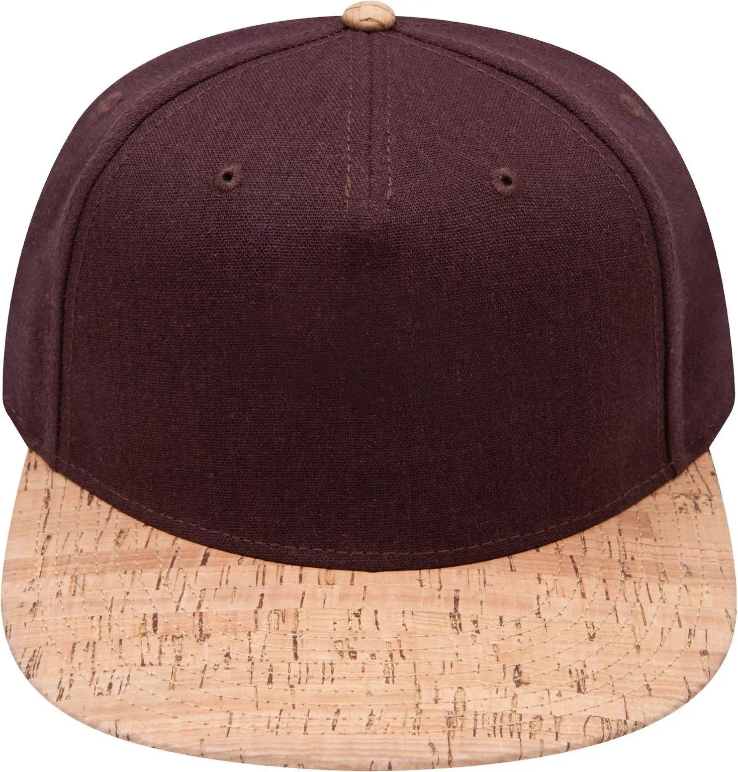 Otto 158-1176 ?Otto Snap’ 5 Panel Pro Style Snapback Cap - Cork/dk.brn - 6 1/2’’ - 7 5/8’’