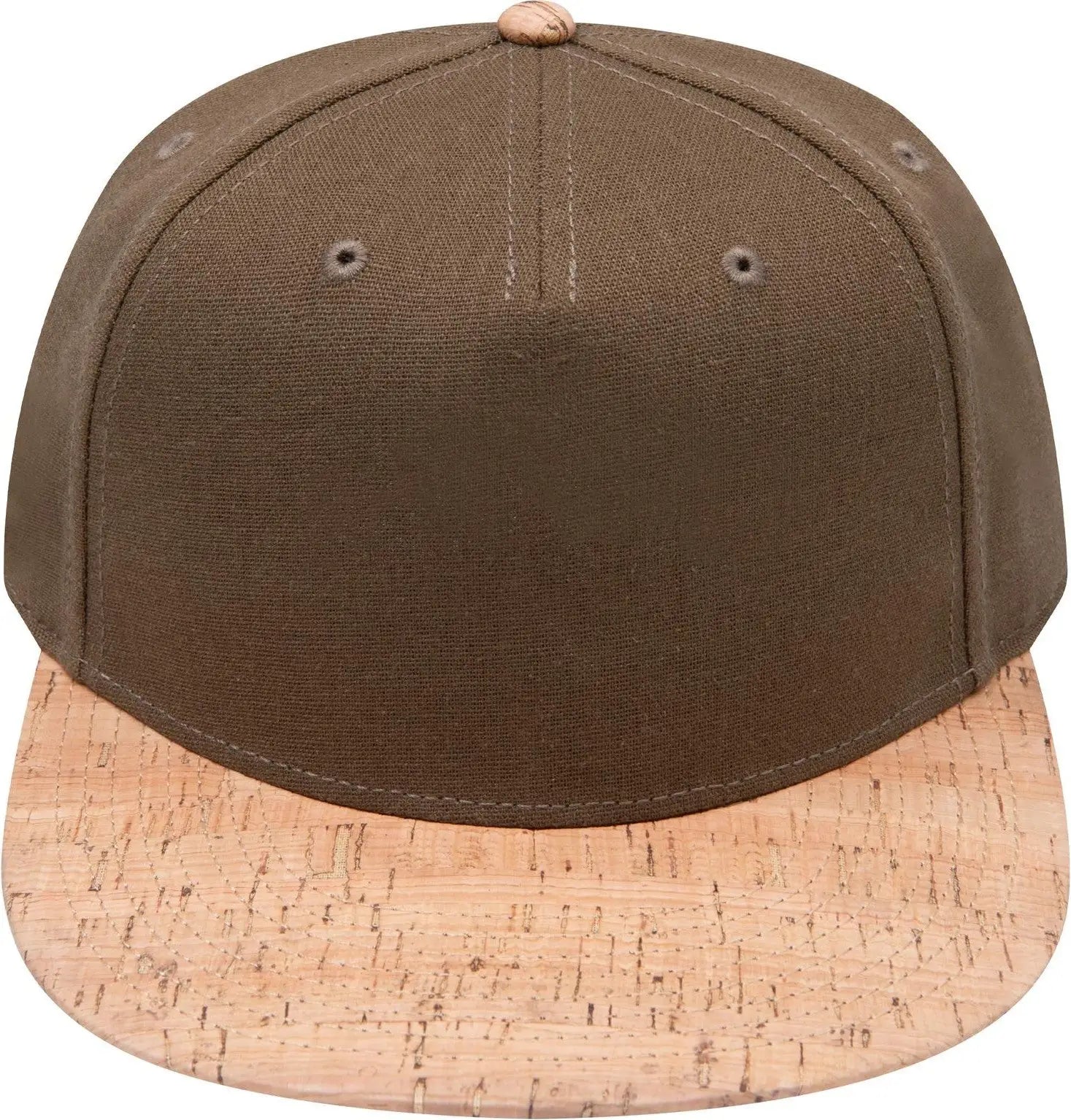 Otto 158-1176 ?Otto Snap’ 5 Panel Pro Style Snapback Cap - Cork/ml Grn - 6 1/2’’ - 7 5/8’’