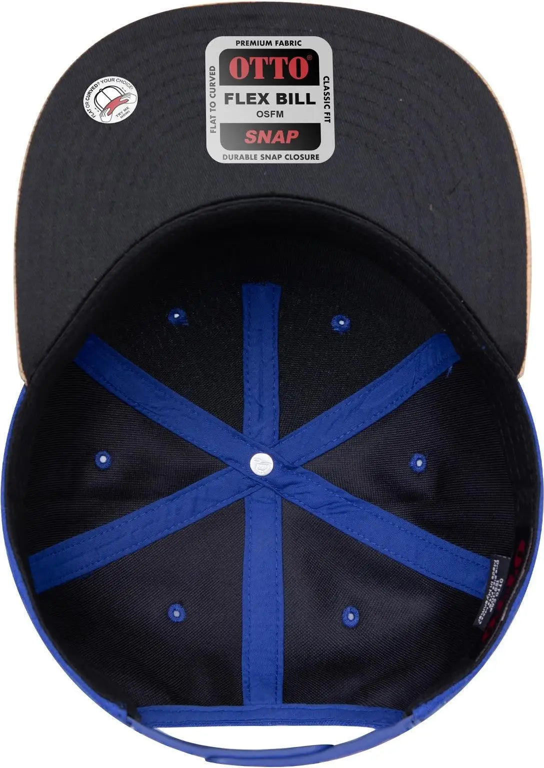 Otto 158-1176 ?Otto Snap’ 5 Panel Pro Style Snapback Cap - Cork/ryl - 6 1/2’’ - 7 5/8’’
