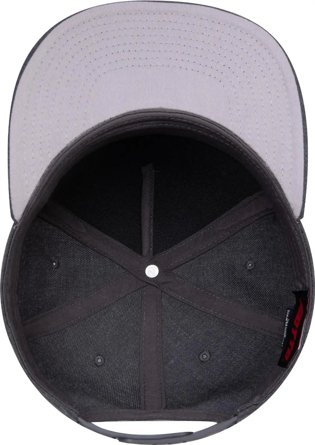 Otto 158-1176 ?Otto Snap’ 5 Panel Pro Style Snapback Cap - Heath. Black - 6 1/2’’ - 7 5/8’’