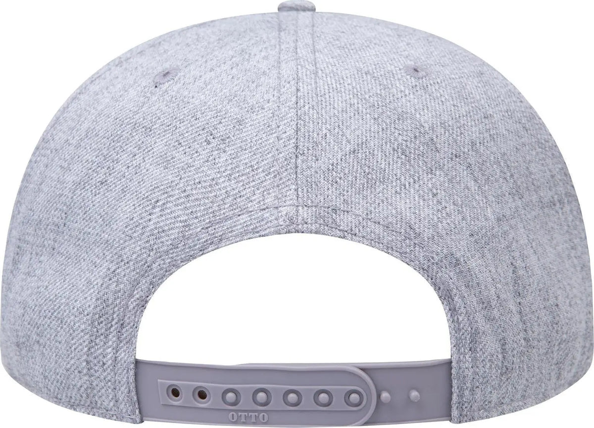 Otto 158-1176 ?Otto Snap’ 5 Panel Pro Style Snapback Cap - Heath. Gray - 6 1/2’’ - 7 5/8’’