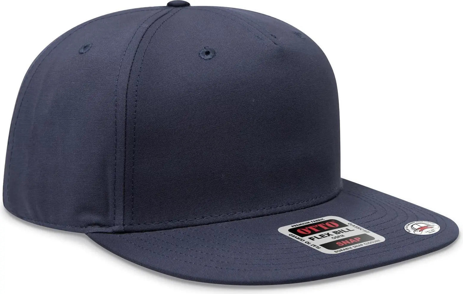 Otto 158-1176 ?Otto Snap’ 5 Panel Pro Style Snapback Cap - Nvy - 6 1/2’’ - 7 5/8’’