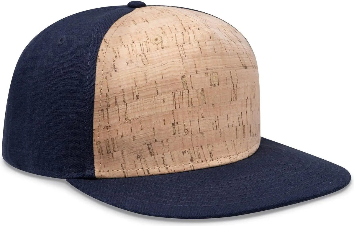 Otto 158-1176 ?Otto Snap’ 5 Panel Pro Style Snapback Cap - Nvy/cork/nvy - 6 1/2’’ - 7 5/8’’