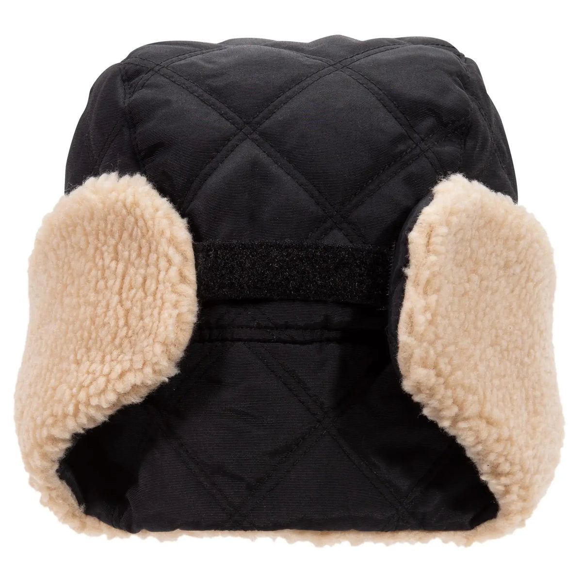 Otto 163-1183 3 Panel Trapper Cap - Black