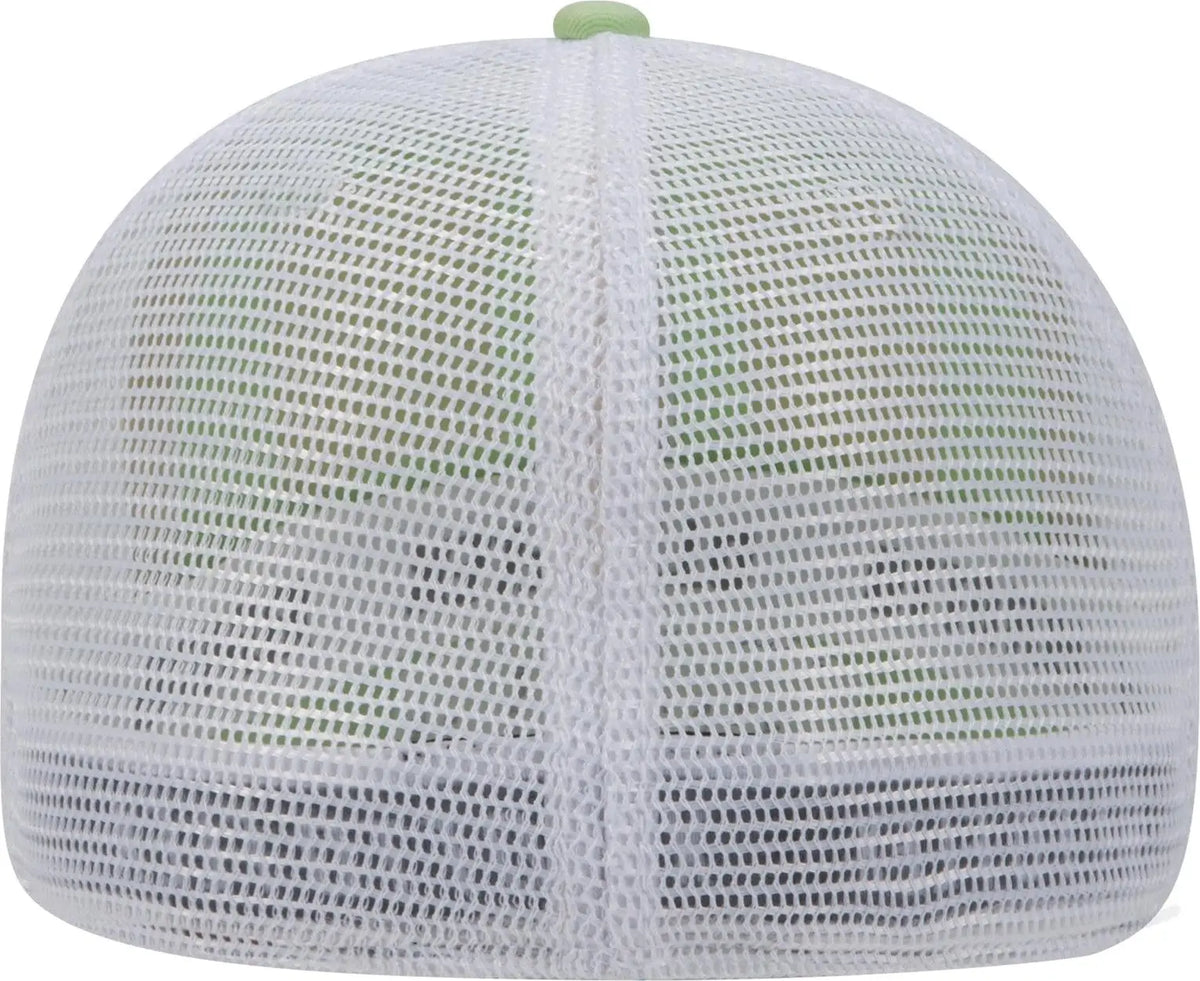 Otto 169-1264 ?Otto Flex’ Fitted 6 Panel Low Profile Mesh Back Trucker Cap - Lime/lime/wht