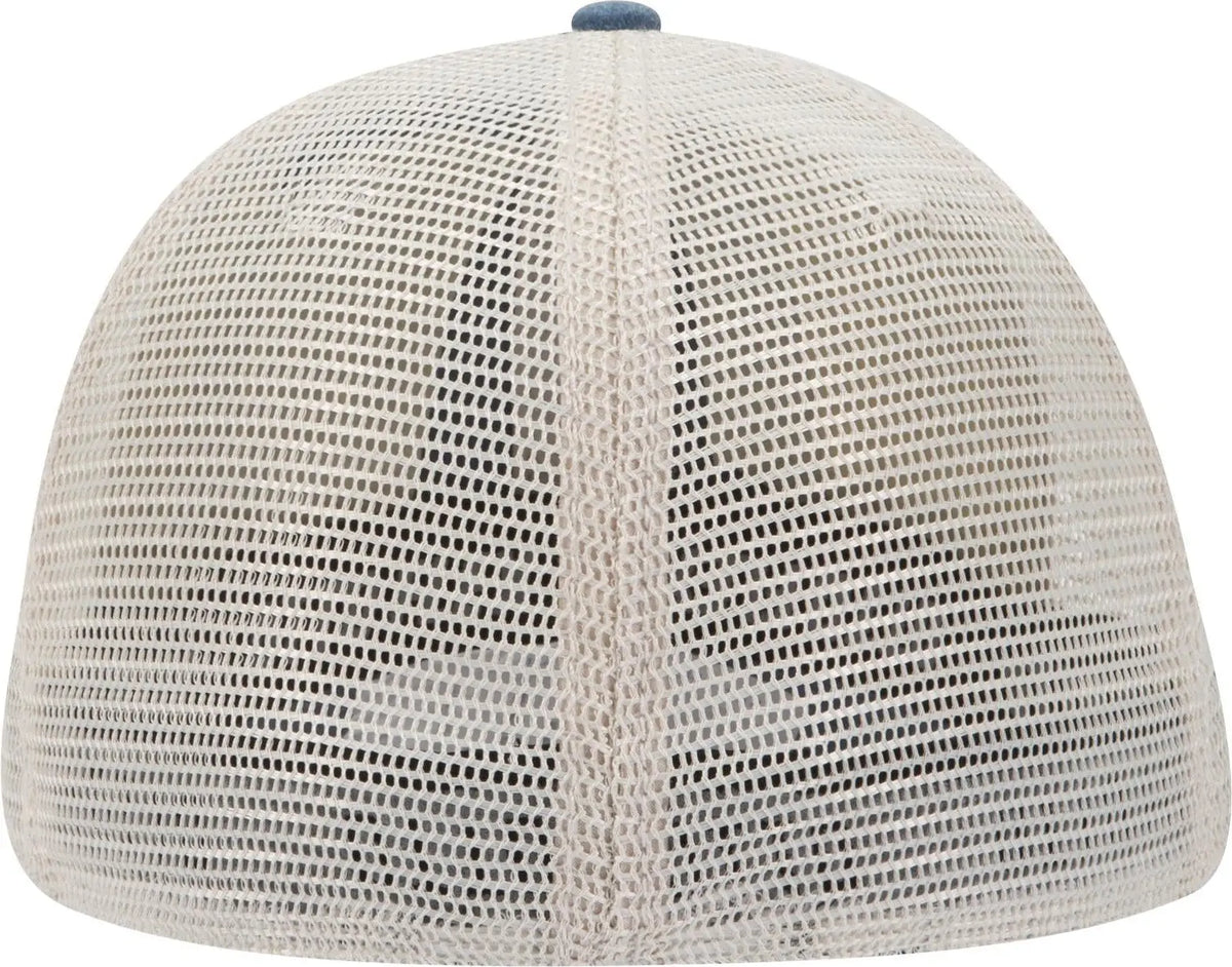 Otto 169-1264 ?Otto Flex’ Fitted 6 Panel Low Profile Mesh Back Trucker Cap - Nvy/nvy/kha