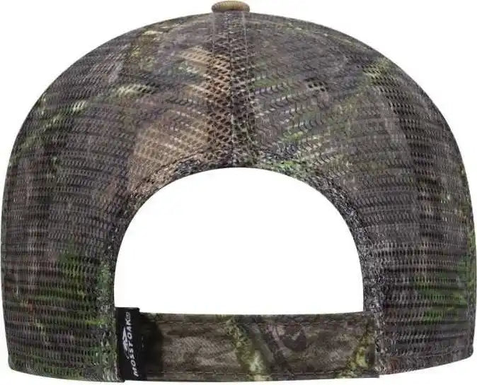 Otto 171 1292 Mossy Oak Camouflage Superior Polyester Twill 6 Panel Low Profile Mesh Back Baseball Cap Obsession Mosely
