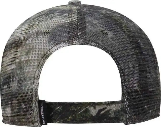 Otto 171 1292 Mossy Oak Camouflage Superior Polyester Twill 6 Panel Low Profile Mesh Back Baseball Cap Mountain Country