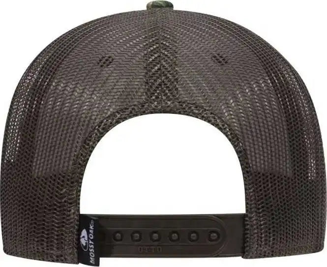 Otto 171 1293 Mossy Oak Camouflage Superior Polyester Twill 6 Panel Low Profile Mesh Back Baseball Cap Obsession Dark