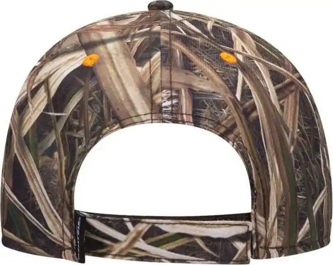 Otto 171 1294 Mossy Oak Camouflage Superior Polyester Twill Sandwich Visor 6 Panel Low Profile Baseball Cap Shadow