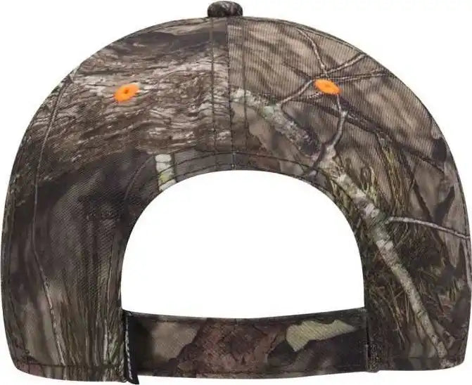 Otto 171 1294 Mossy Oak Camouflage Superior Polyester Twill Sandwich Visor 6 Panel Low Profile Baseball Cap Break Up