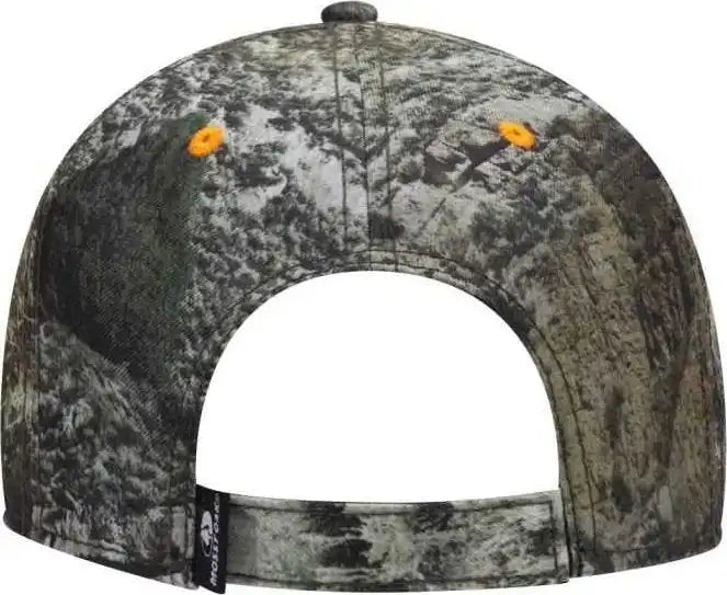 Otto 171-1294 Mossy Oak Camouflage Superior Polyester Twill Sandwich Visor 6 Panel Low Profile Baseball Cap - Mountain