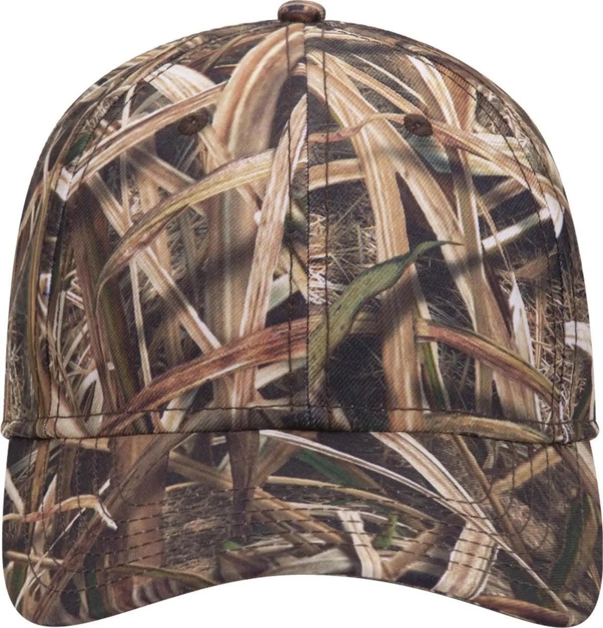 Otto 171-1295 Mossy Oak Camouflage 6 Panel Low Profile Baseball Cap - Shadow Grass Blades - 1/2’’ - 7 5/8’’