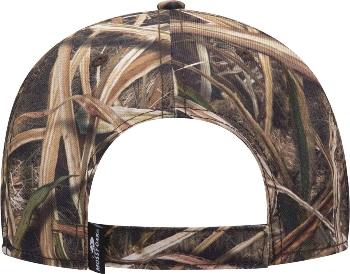 Otto 171-1295 Mossy Oak Camouflage 6 Panel Low Profile Baseball Cap - Shadow Grass Blades - 1/2’’ - 7 5/8’’