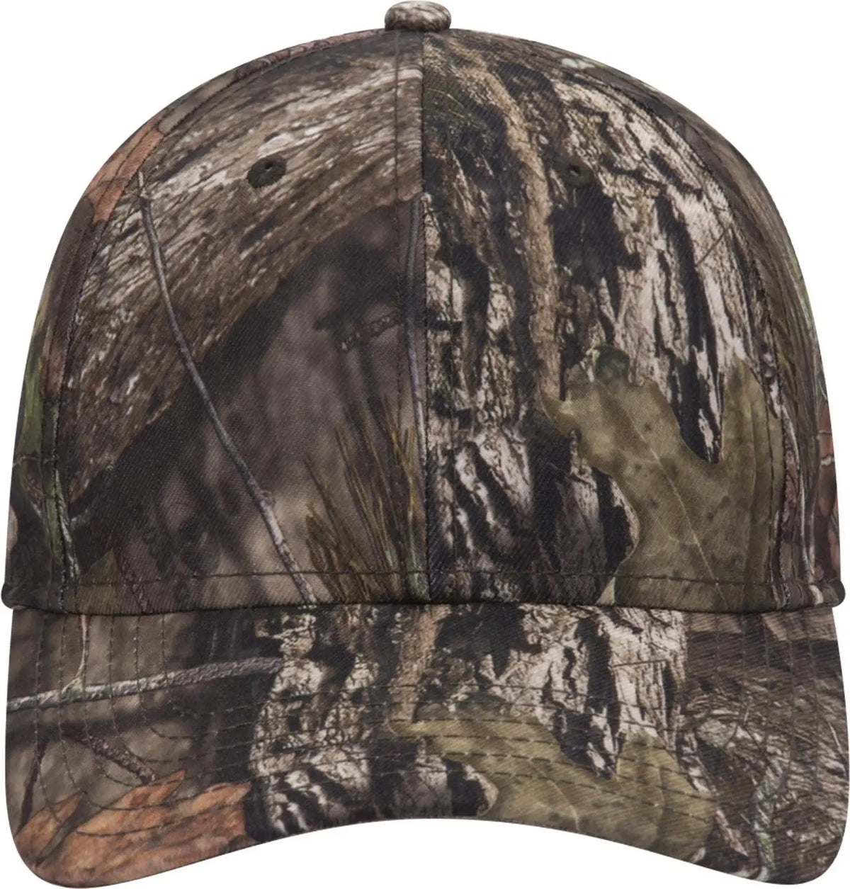 Otto 171-1295 Mossy Oak Camouflage 6 Panel Low Profile Baseball Cap - Break Up Country - 1/2’’ - 7 5/8’’