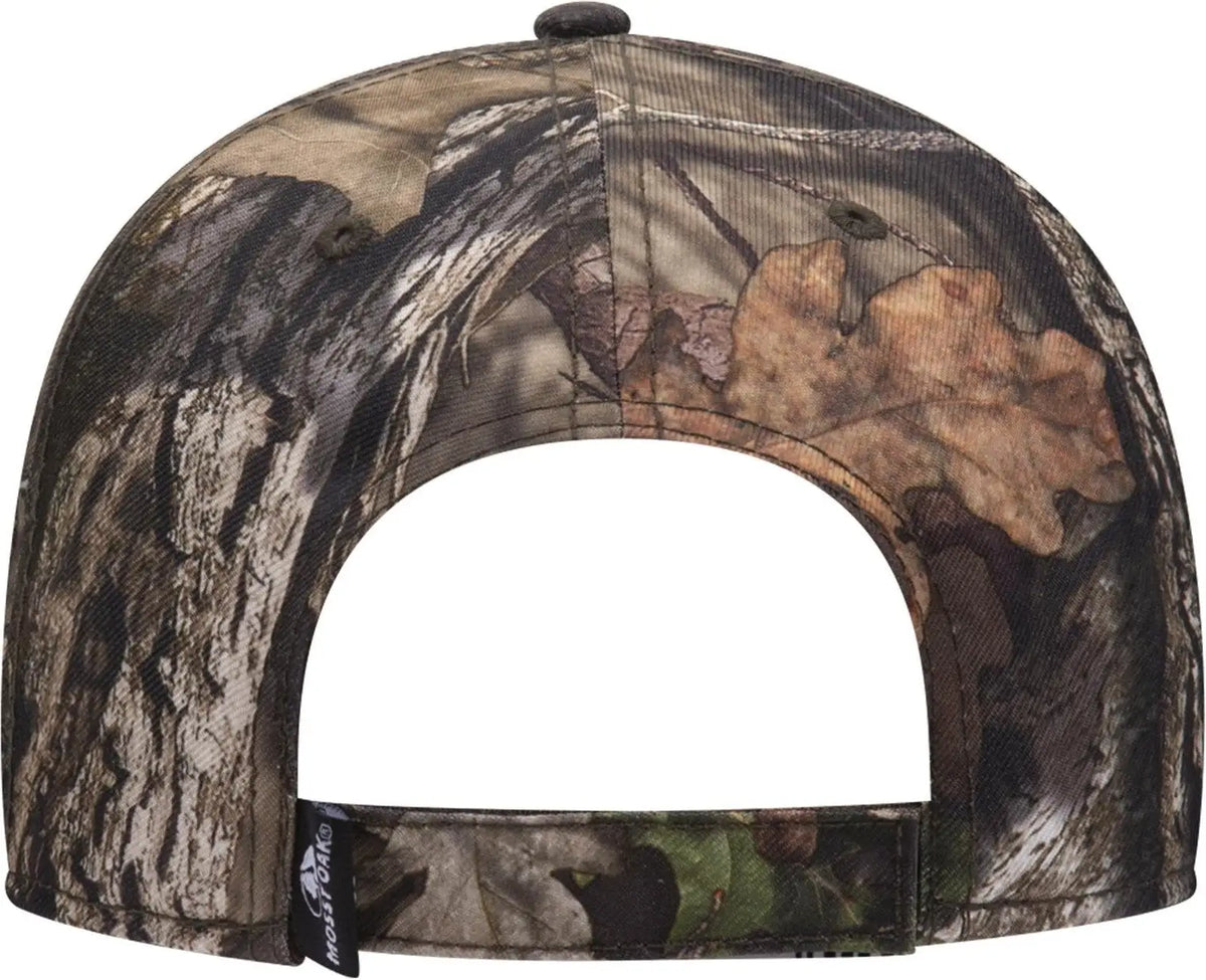 Otto 171-1295 Mossy Oak Camouflage 6 Panel Low Profile Baseball Cap - Break Up Country - 1/2’’ - 7 5/8’’