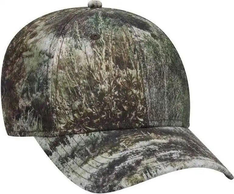 Otto 171 1295 Mossy Oak Camouflage Superior Polyester Twill 6 Panel Low Profile Baseball Cap Mountain Country Range