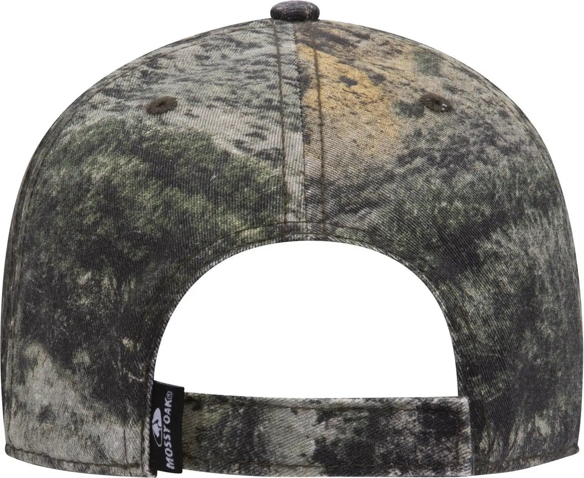 Otto 171-1296 Mossy Oak Camouflage 6 Panel Low Profile Dad Cap - Mountain Country Range - 1/2’’ - 7 5/8’’