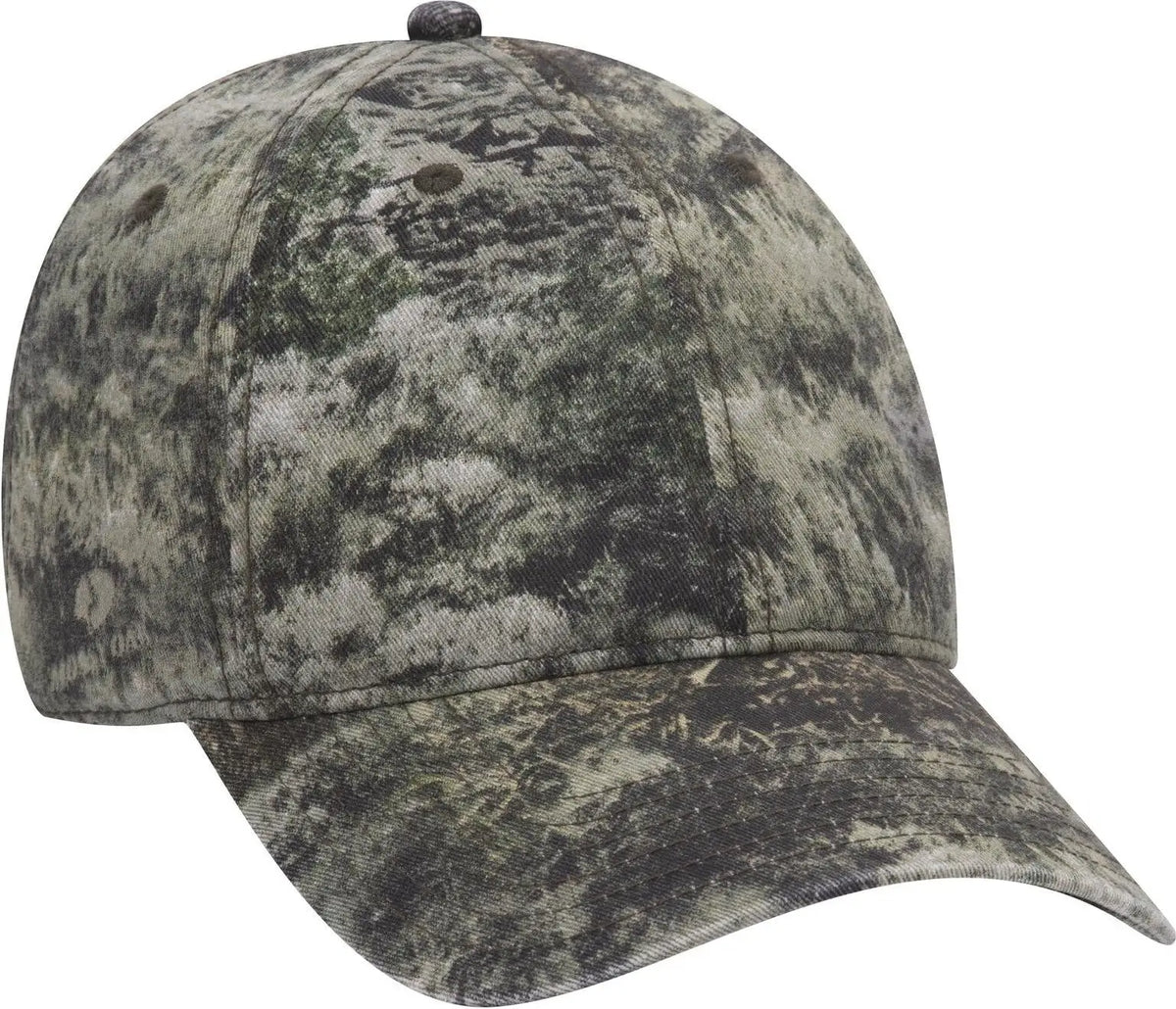 Otto 171-1296 Mossy Oak Camouflage 6 Panel Low Profile Dad Cap - Mountain Country Range - 1/2’’ - 7 5/8’’
