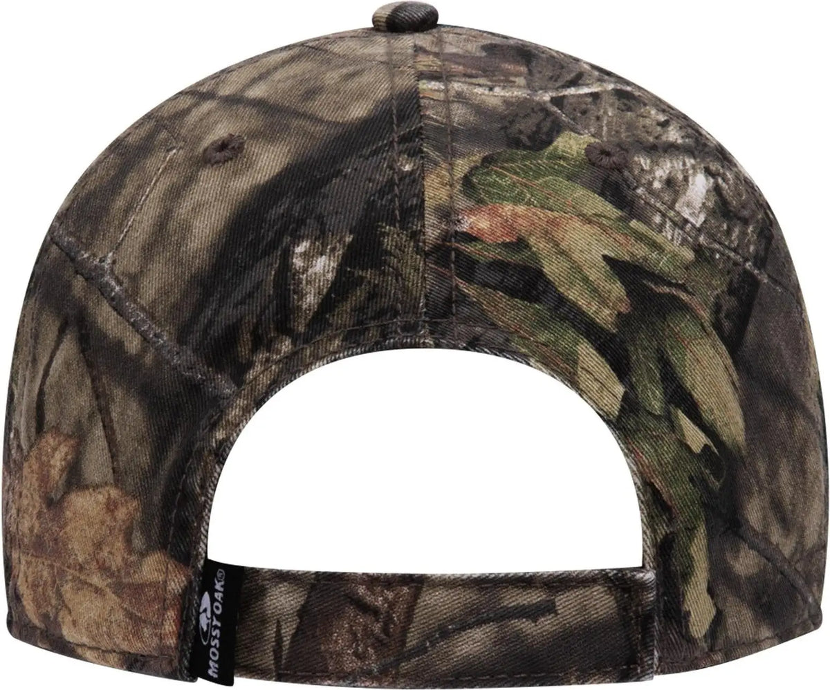 Otto 171-1296 Mossy Oak Camouflage 6 Panel Low Profile Dad Cap - Break Up Country - 1/2’’ - 7 5/8’’