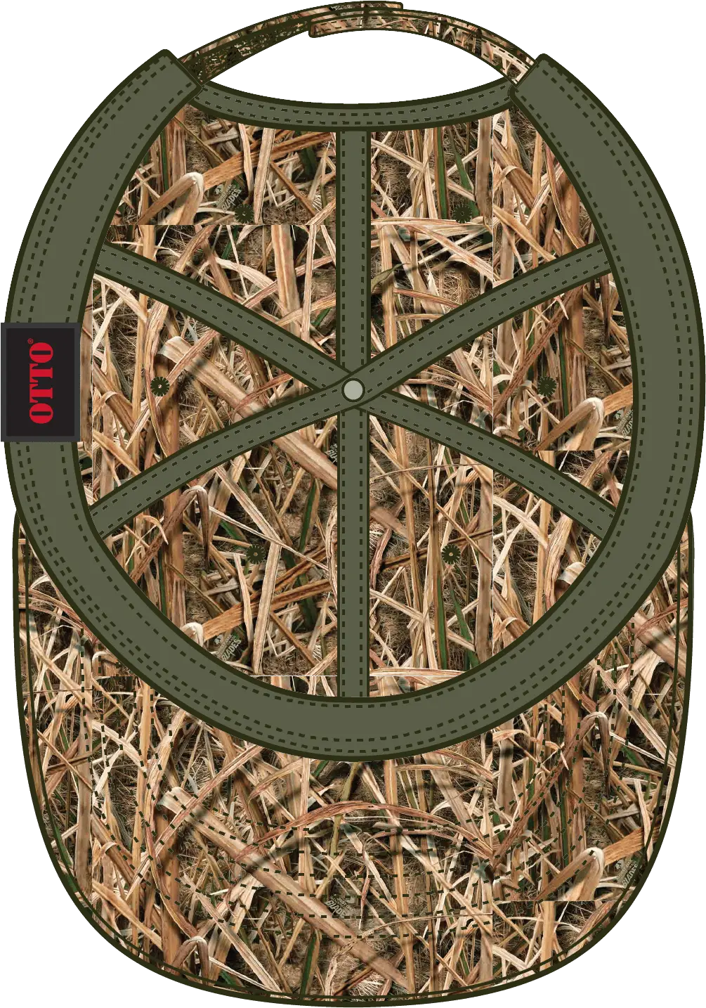 Otto 171-1296 Mossy Oak Camouflage 6 Panel Low Profile Dad Cap - Shadow Grass Blades - 1/2’’ - 7 5/8’’