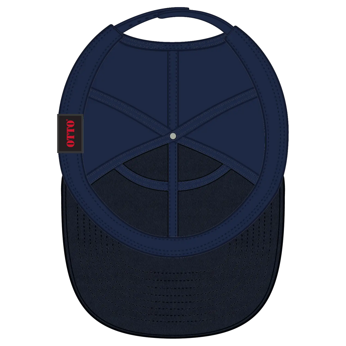 Otto 172-1298 ?Otto Snap’ 7 Panel Pro Style Mesh Back Trucker Snapback Cap - Navy - 3/8’’ - 5/8’’