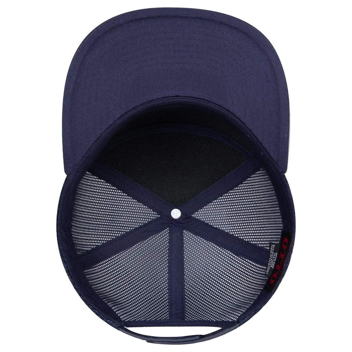Otto 172-1298 ?Otto Snap’ 7 Panel Pro Style Mesh Back Trucker Snapback Cap - Navy - 3/8’’ - 5/8’’