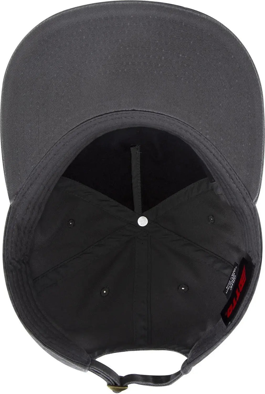 Otto 176-1315 5 Panel Low Profile Dad Cap - Char. Gray - 6 1/2’’ - 7 5/8’’