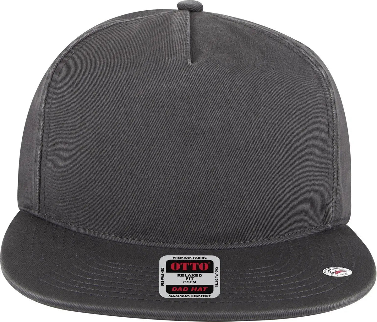 Otto 176-1315 5 Panel Low Profile Dad Cap - Char. Gray - 6 1/2’’ - 7 5/8’’