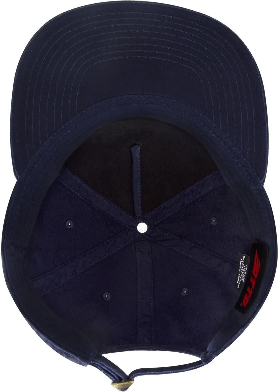 Otto 176-1315 5 Panel Low Profile Dad Cap - Navy - 6 1/2’’ - 7 5/8’’