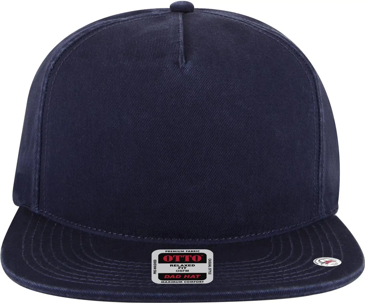 Otto 176-1315 5 Panel Low Profile Dad Cap - Navy - 6 1/2’’ - 7 5/8’’