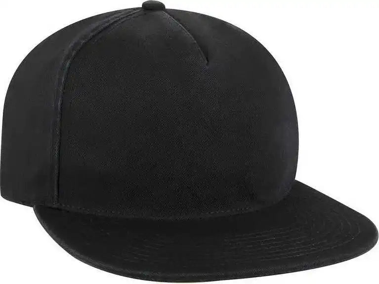 Otto 176 1315 5 Panel Low Profile Style Dad Cap Black / one Size Fits Most